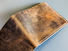 Load image into Gallery viewer, Vintage Distressed Bifold Wallet #102
