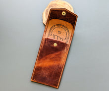 Load image into Gallery viewer, Handmade Italian Leather Pen/Pencil Case in Sierra
