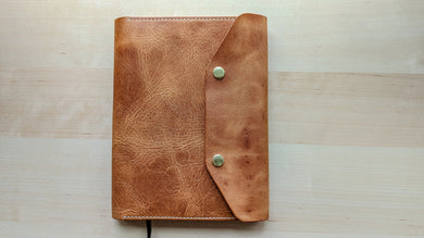 Signature Collection: Natural Waxy Badalassi Carlo A5 Leather notebook Cover