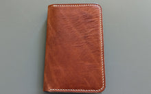 Load image into Gallery viewer, Wicket and Craig Buck Brown Harness Leather Field Notes Notebook Cover
