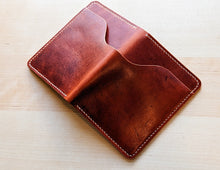 Load image into Gallery viewer, Horween English Tan Dublin Travel Wallet #101
