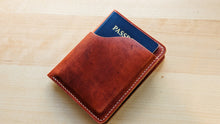 Load image into Gallery viewer, Horween English Tan Dublin Travel Wallet #101
