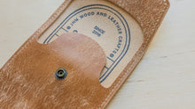 Load image into Gallery viewer, Handmade Caramel Brown Italian Leather Pen/Pencil Case
